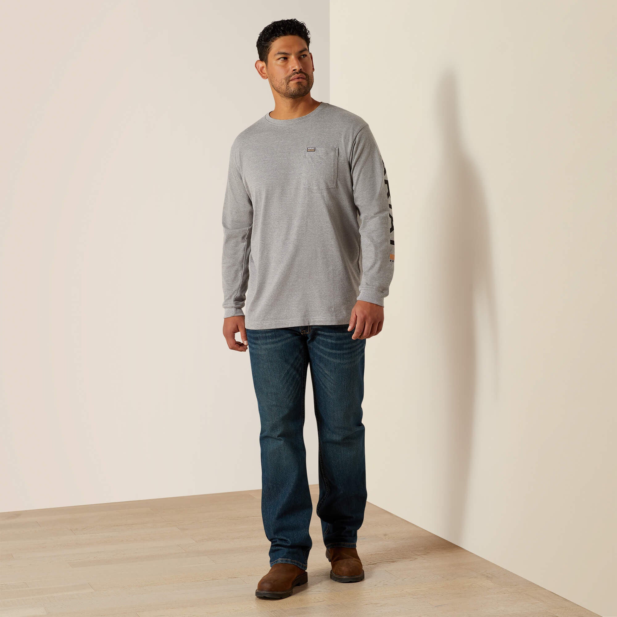 Ariat Rebar Cotton Strong Standard Logo Pocket T-Shirt Outlet