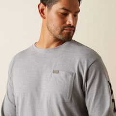 Ariat Rebar Cotton Strong Standard Logo Pocket T-Shirt Outlet