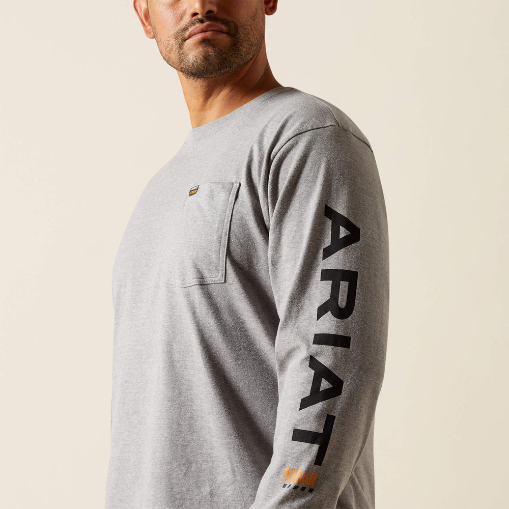 Ariat Rebar Cotton Strong Standard Logo Pocket T-Shirt Outlet