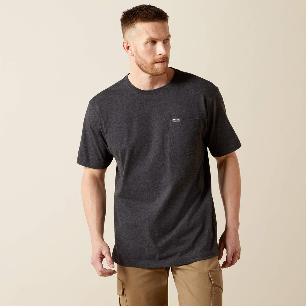 Ariat Rebar Cotton Strong Standard Pocket T-Shirt For Sale