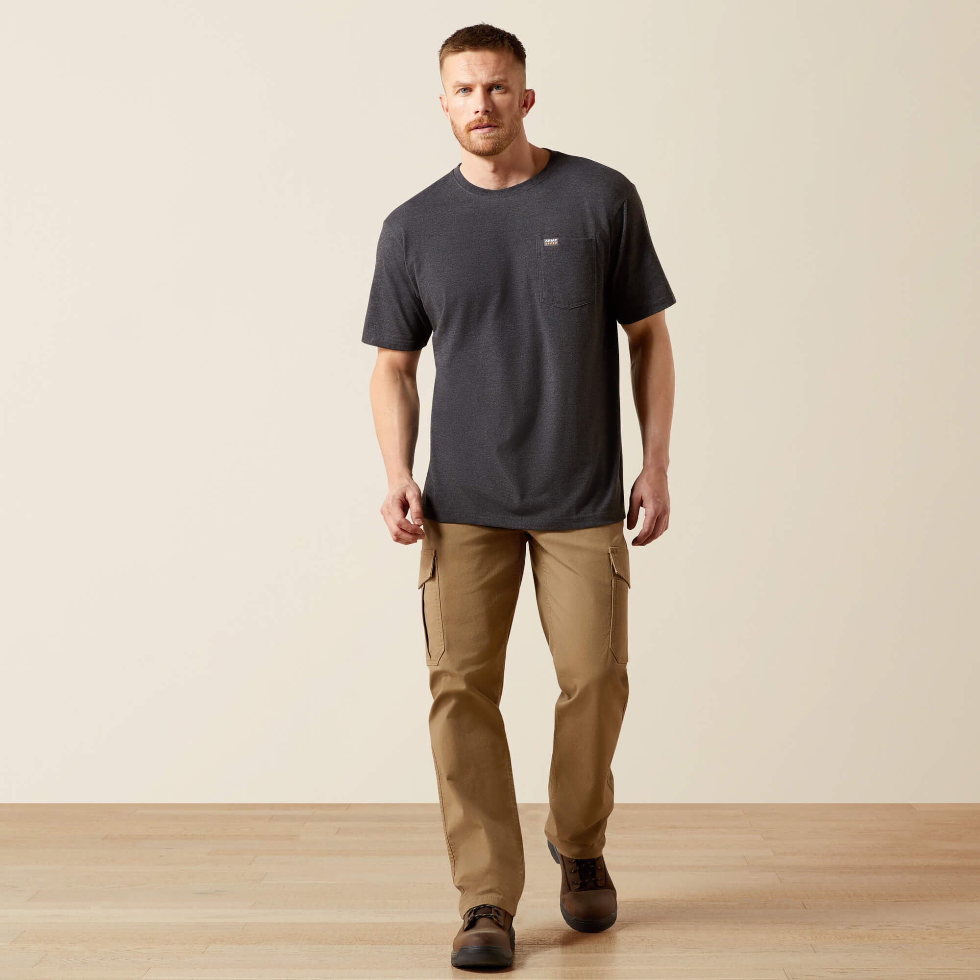 Ariat Rebar Cotton Strong Standard Pocket T-Shirt For Sale