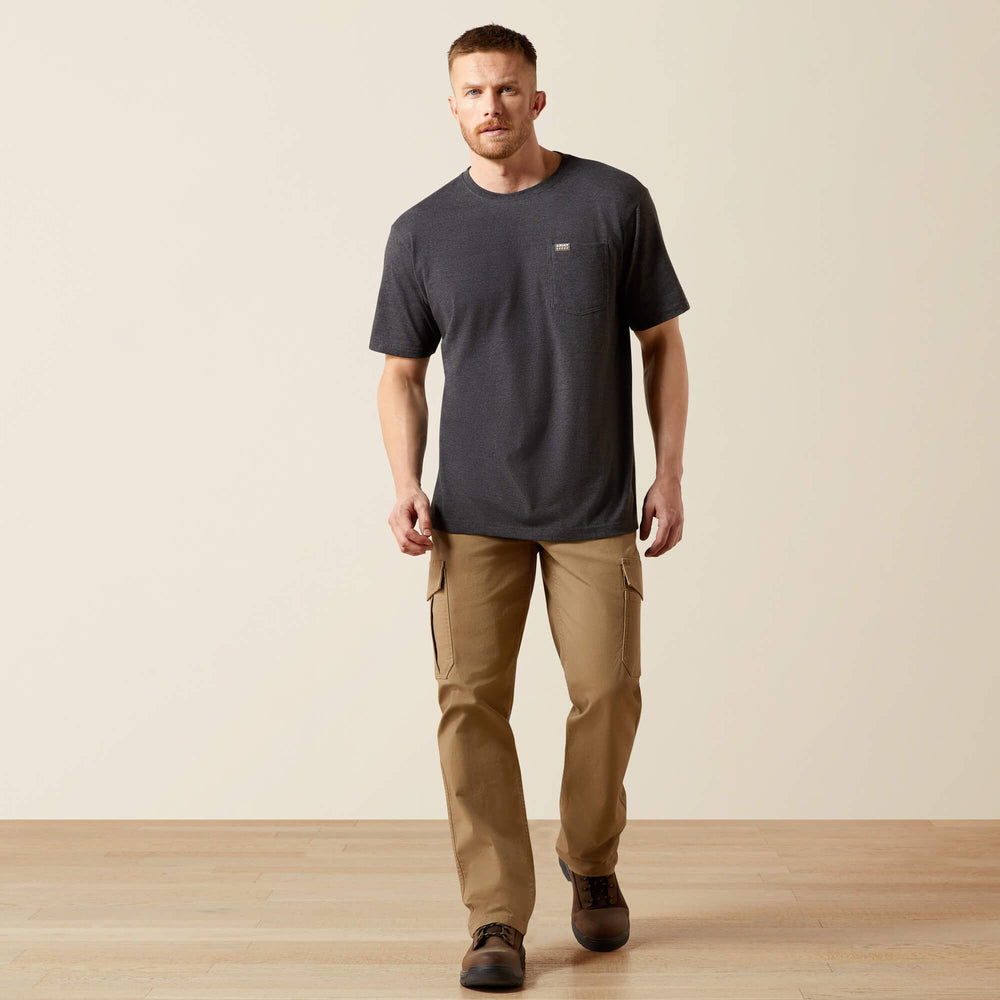 Ariat Rebar Cotton Strong Standard Pocket T-Shirt For Sale