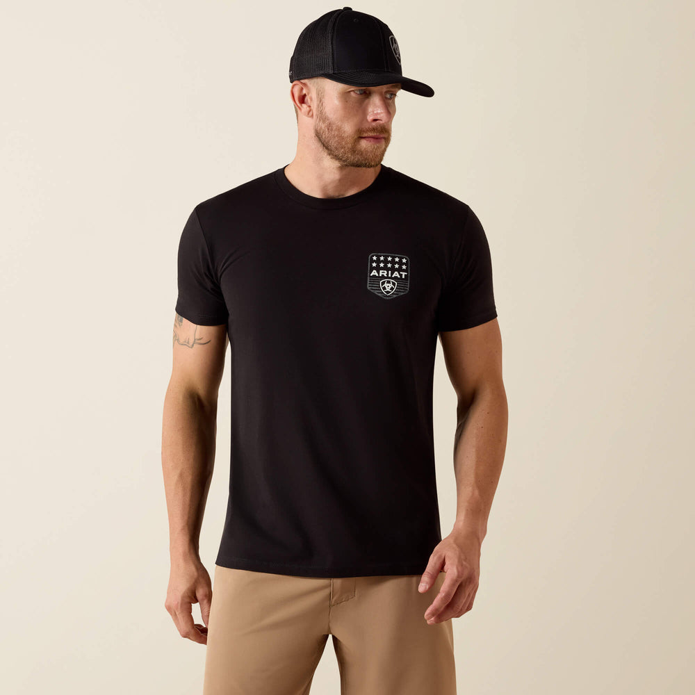 Ariat Ariat Stripe Patriotic Badge T-Shirt For Sale