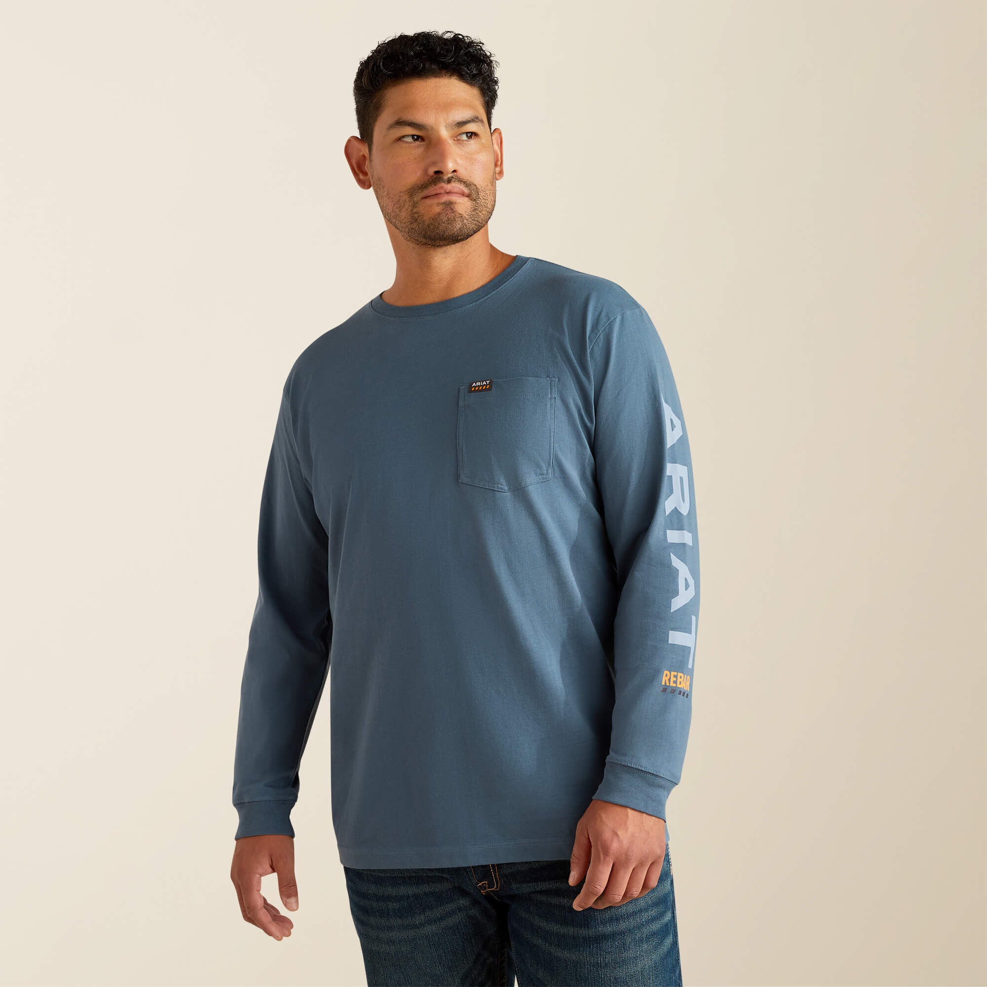 Ariat Rebar Cotton Strong Standard Logo Pocket T-Shirt Outlet