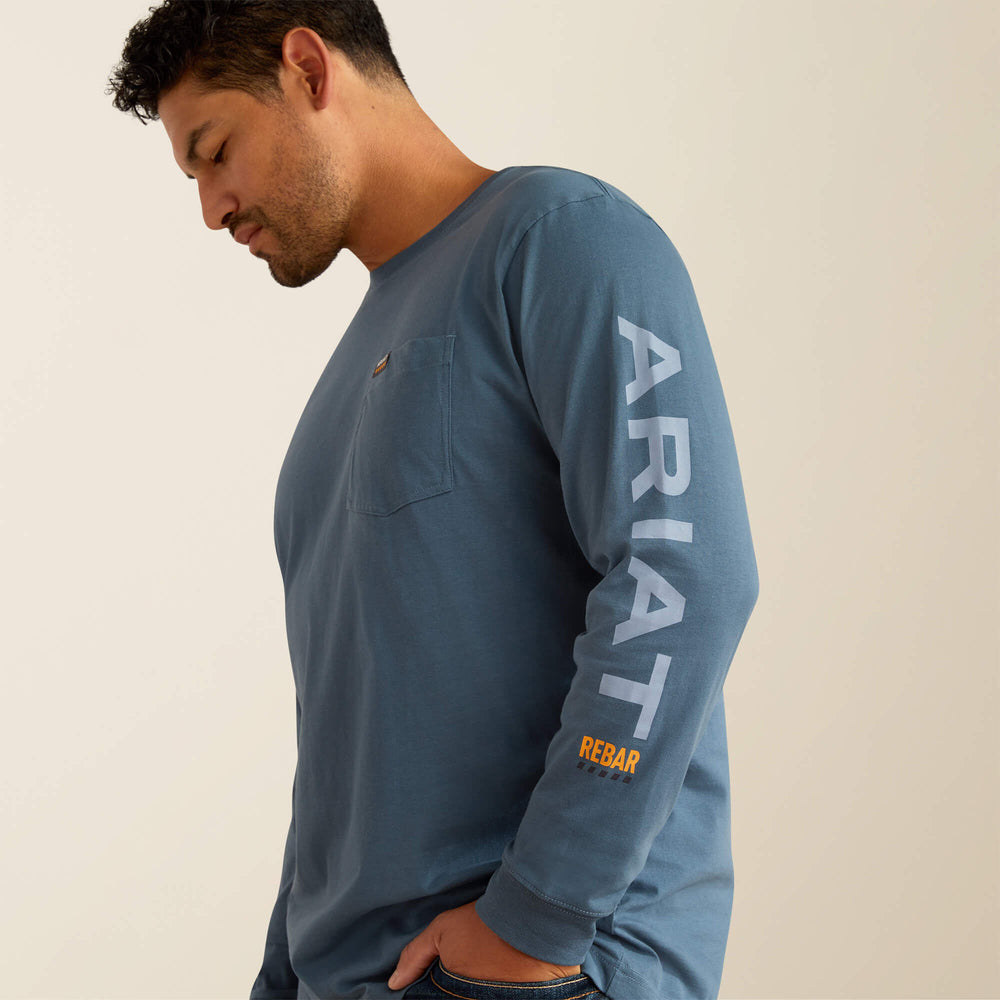 Ariat Rebar Cotton Strong Standard Logo Pocket T-Shirt Outlet