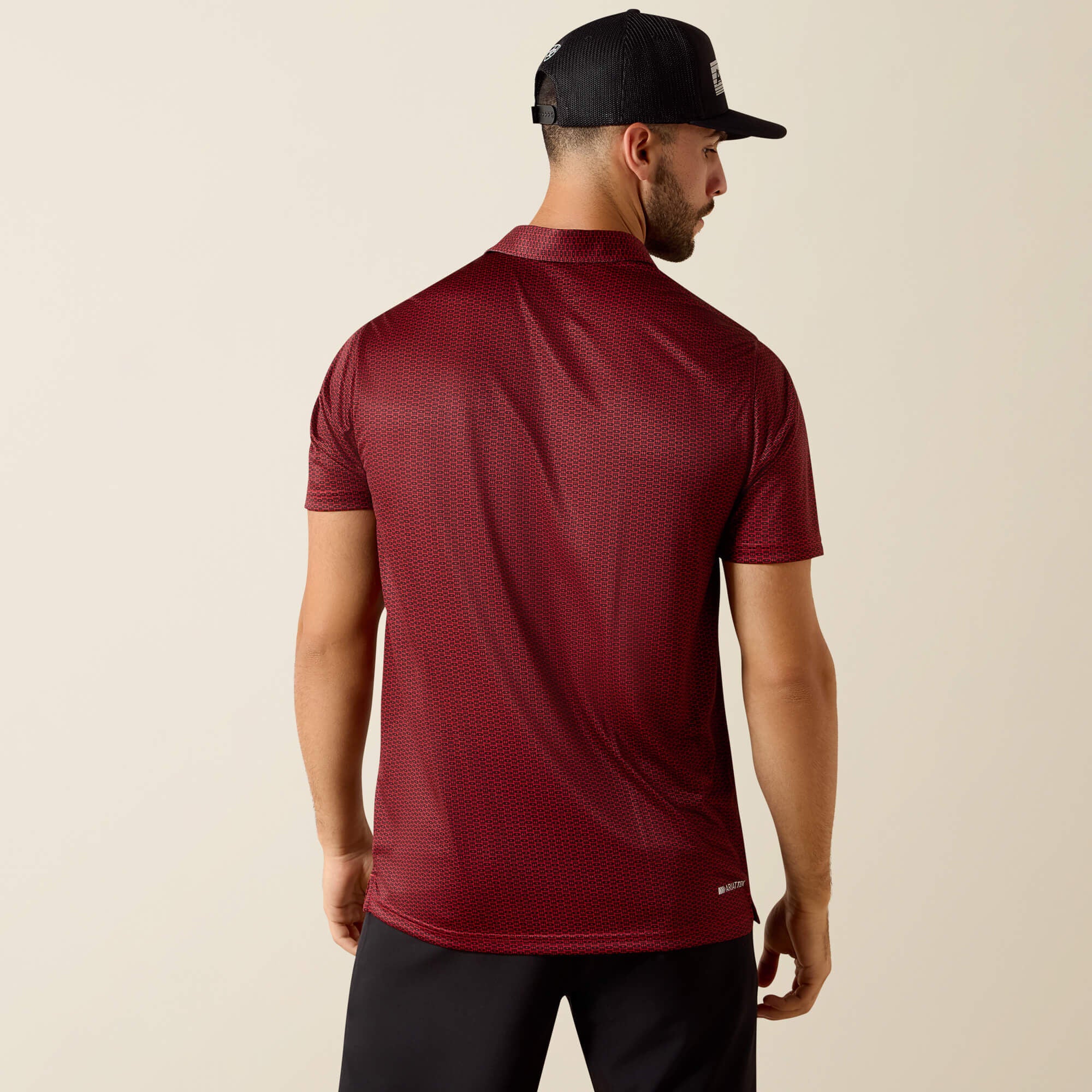Ariat All Over Print Fitted Polo On Sale