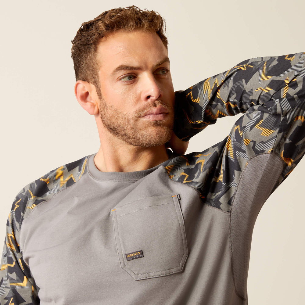 Ariat Rebar Workman Baseball T-Shirt Discount