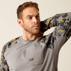 Ariat Rebar Workman Baseball T-Shirt Discount