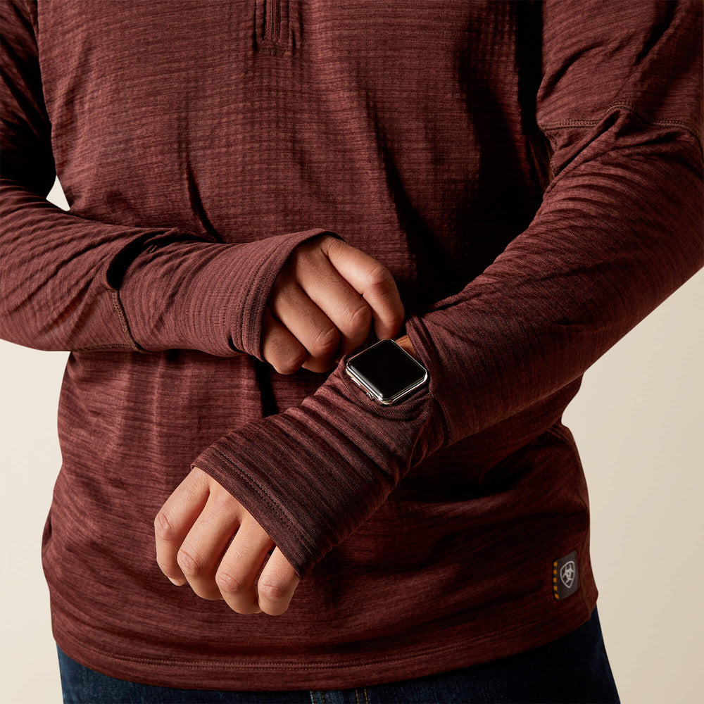 Ariat Rebar Gridwork Baselayer 1/4 Zip T-Shirt Online