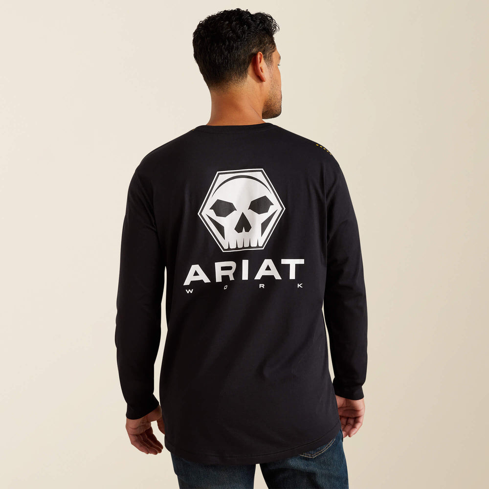Ariat Rebar Workman Bolt Skull T-Shirt For Sale