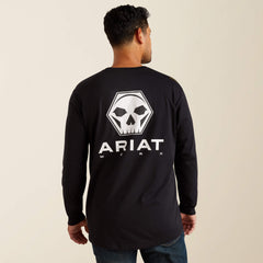 Ariat Rebar Workman Bolt Skull T-Shirt For Sale
