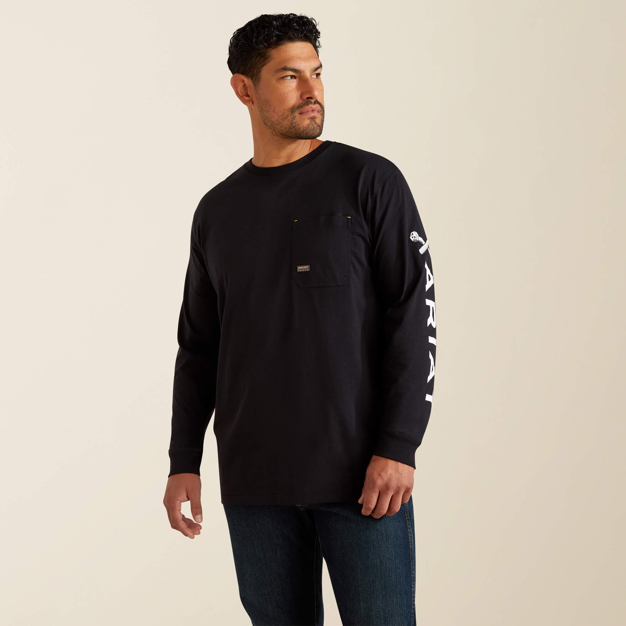 Ariat Rebar Workman Bolt Skull T-Shirt For Sale