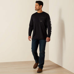 Ariat Rebar Workman Bolt Skull T-Shirt For Sale