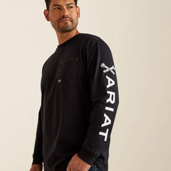 Ariat Rebar Workman Bolt Skull T-Shirt For Sale