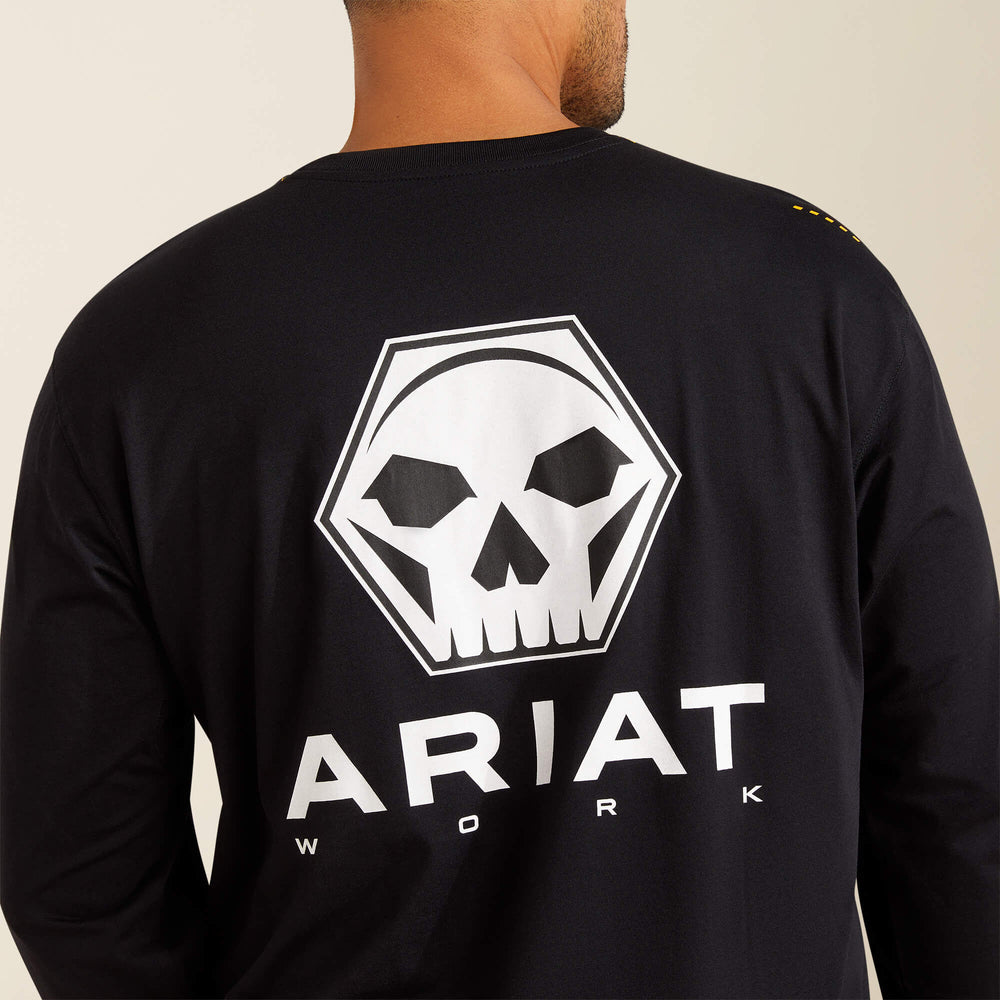 Ariat Rebar Workman Bolt Skull T-Shirt For Sale
