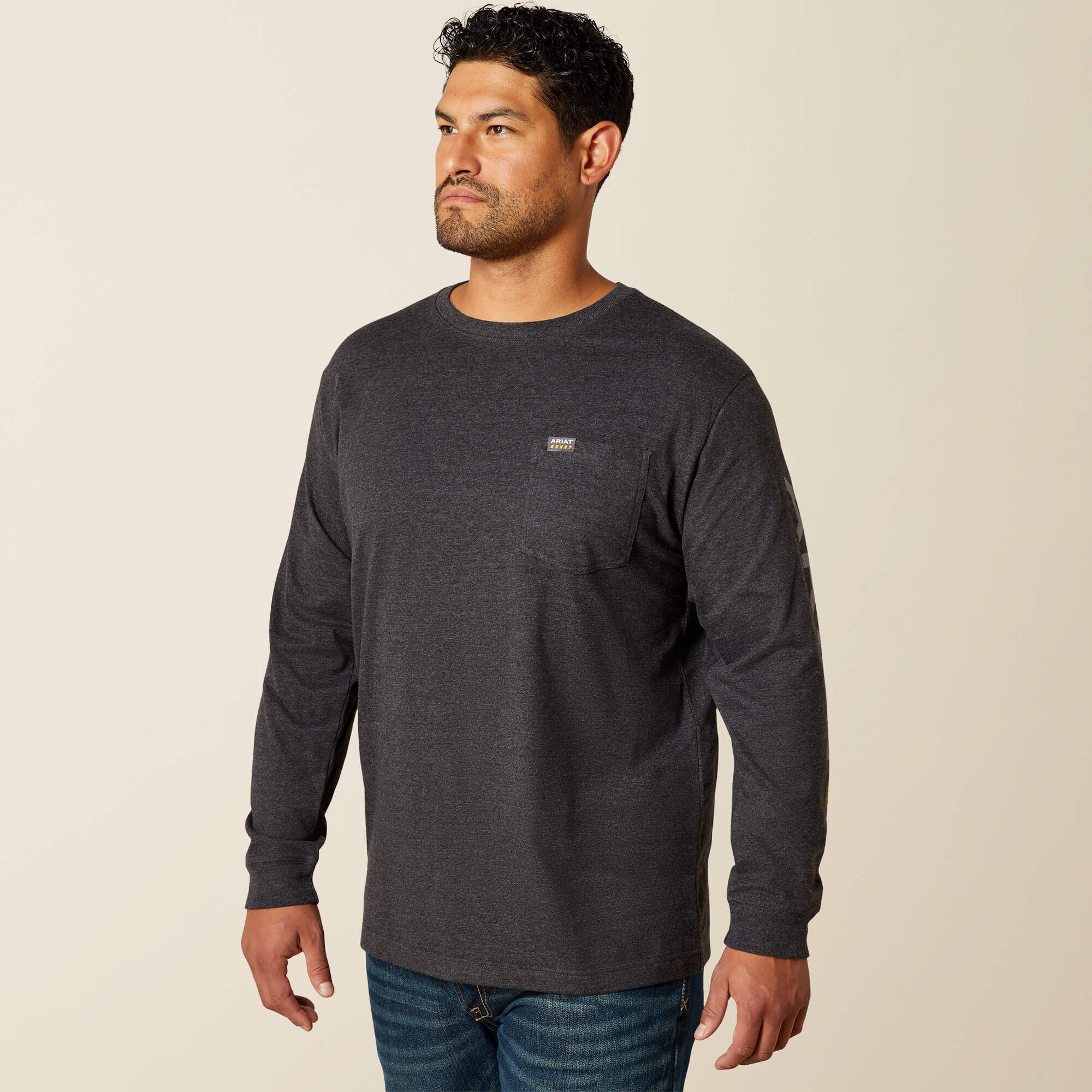 Ariat Rebar Cotton Strong Standard Logo Pocket T-Shirt Outlet