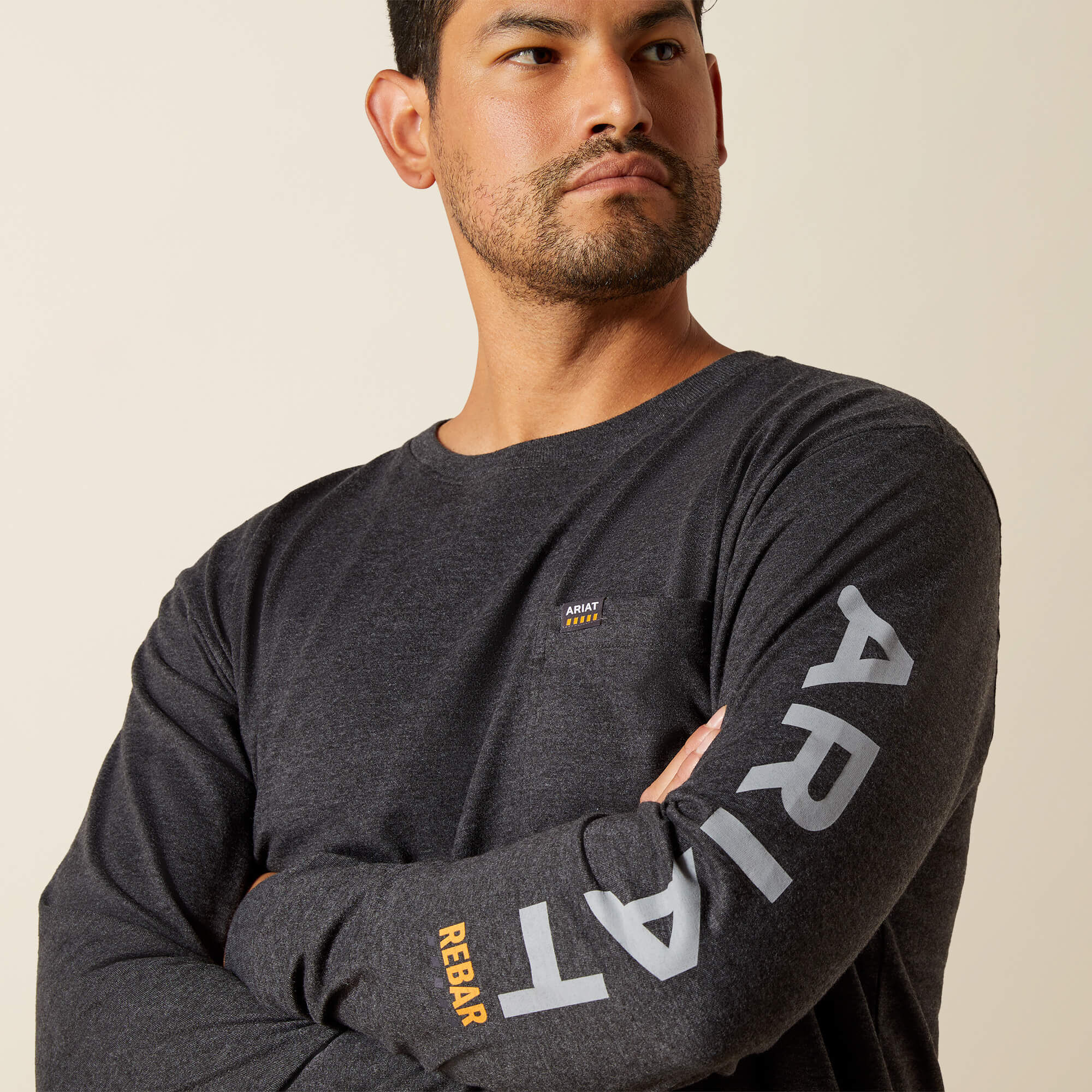 Ariat Rebar Cotton Strong Standard Logo Pocket T-Shirt Outlet