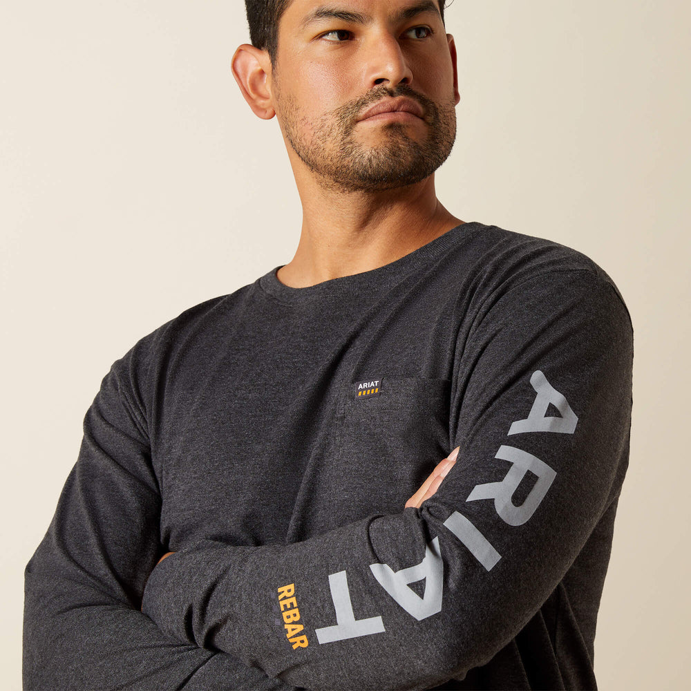 Ariat Rebar Cotton Strong Standard Logo Pocket T-Shirt Outlet