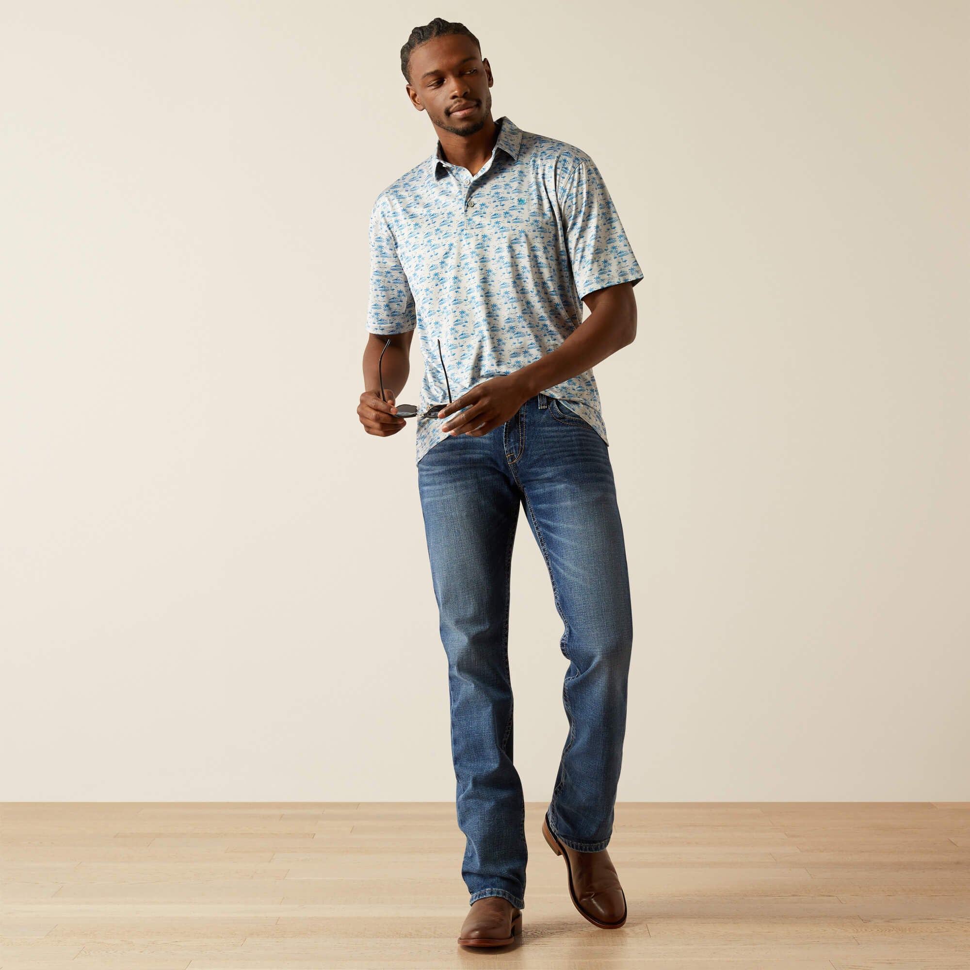 Ariat Charger 2.0 Printed Polo Outlet