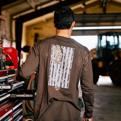 Ariat Rebar Workman Reflective Flag Graphic T-Shirt On Sale