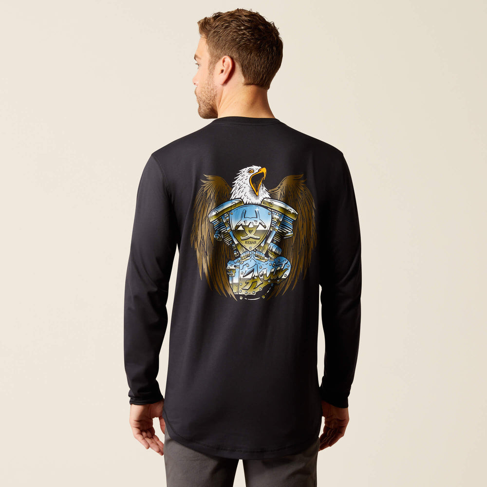 Ariat Rebar Workman Chrome Moto Eagle T-Shirt On Sale