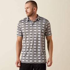 Ariat All Over Print Fitted Polo Outlet