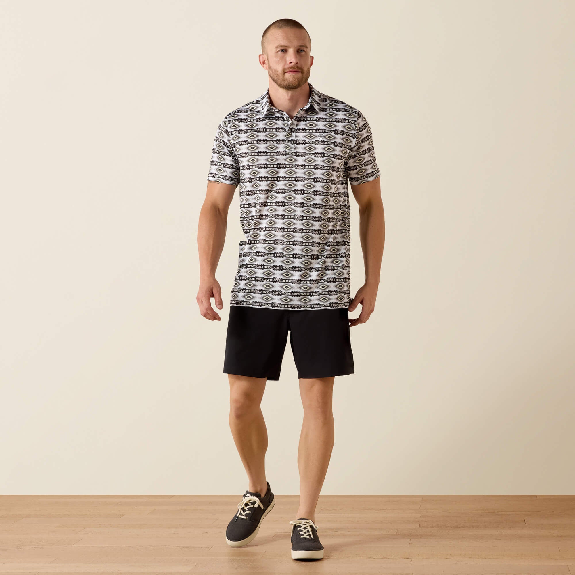 Ariat All Over Print Fitted Polo Outlet
