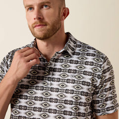 Ariat All Over Print Fitted Polo Outlet