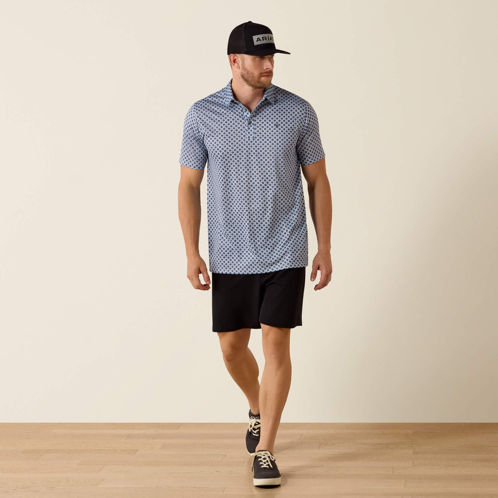 Ariat All Over Print Fitted Polo Outlet
