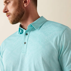 Ariat Jacquard Printed Fitted Polo Outlet