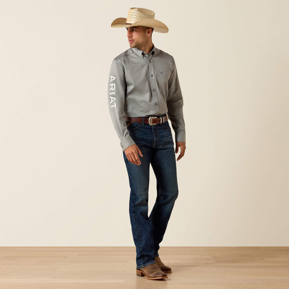 Ariat Team Logo Lightweight Twill Fitted Shirt On Sale