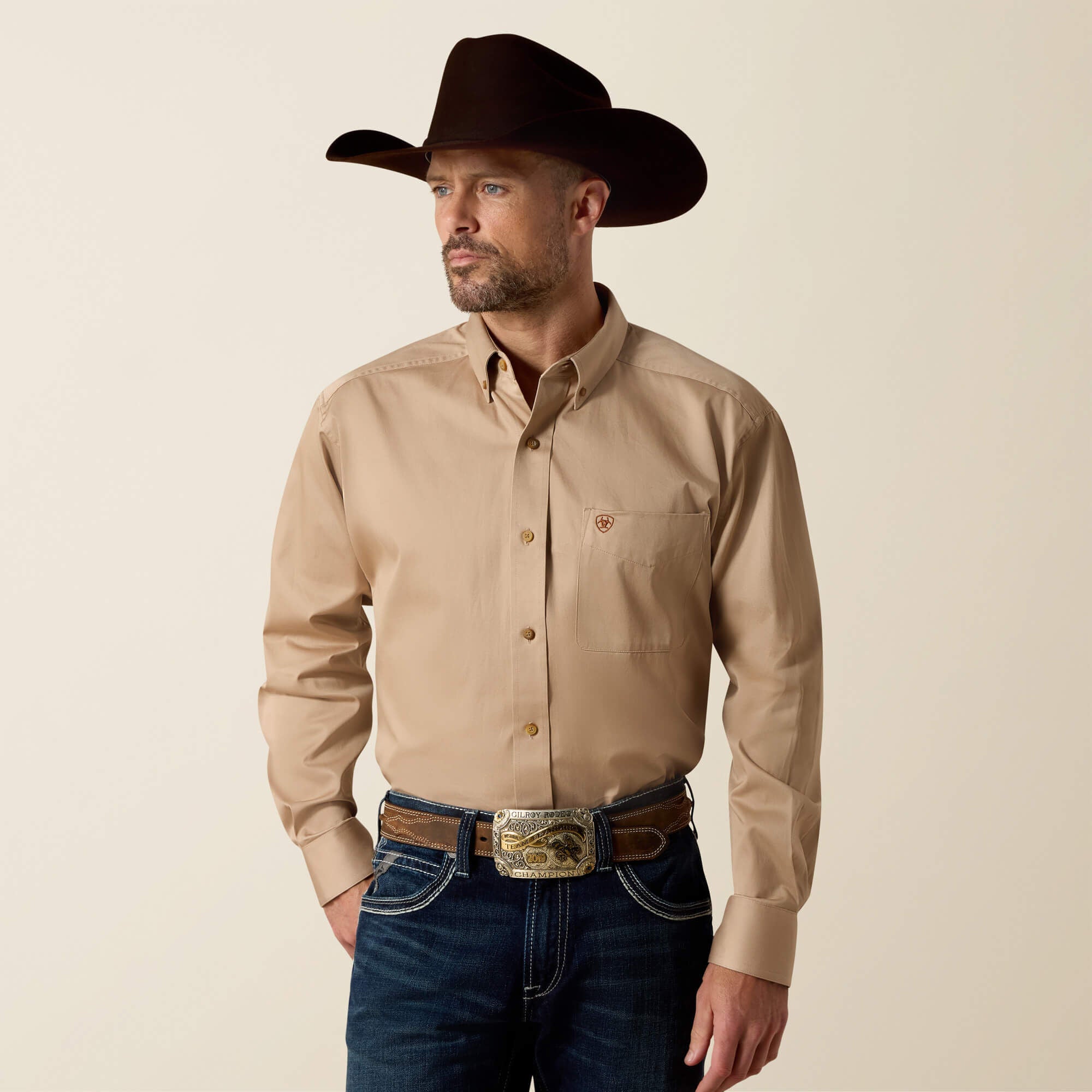 Ariat Solid Twill Classic Fit Shirt For Sale