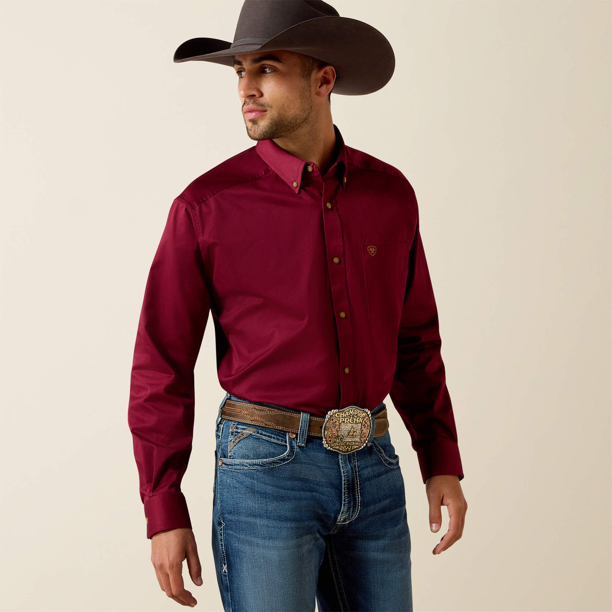 Ariat Solid Twill Classic Fit Shirt Outlet