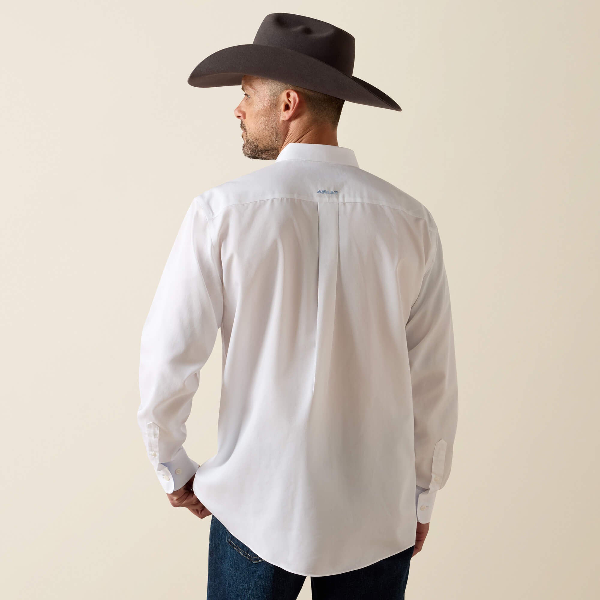 Ariat Wrinkle Free Solid Classic Fit Shirt For Sale