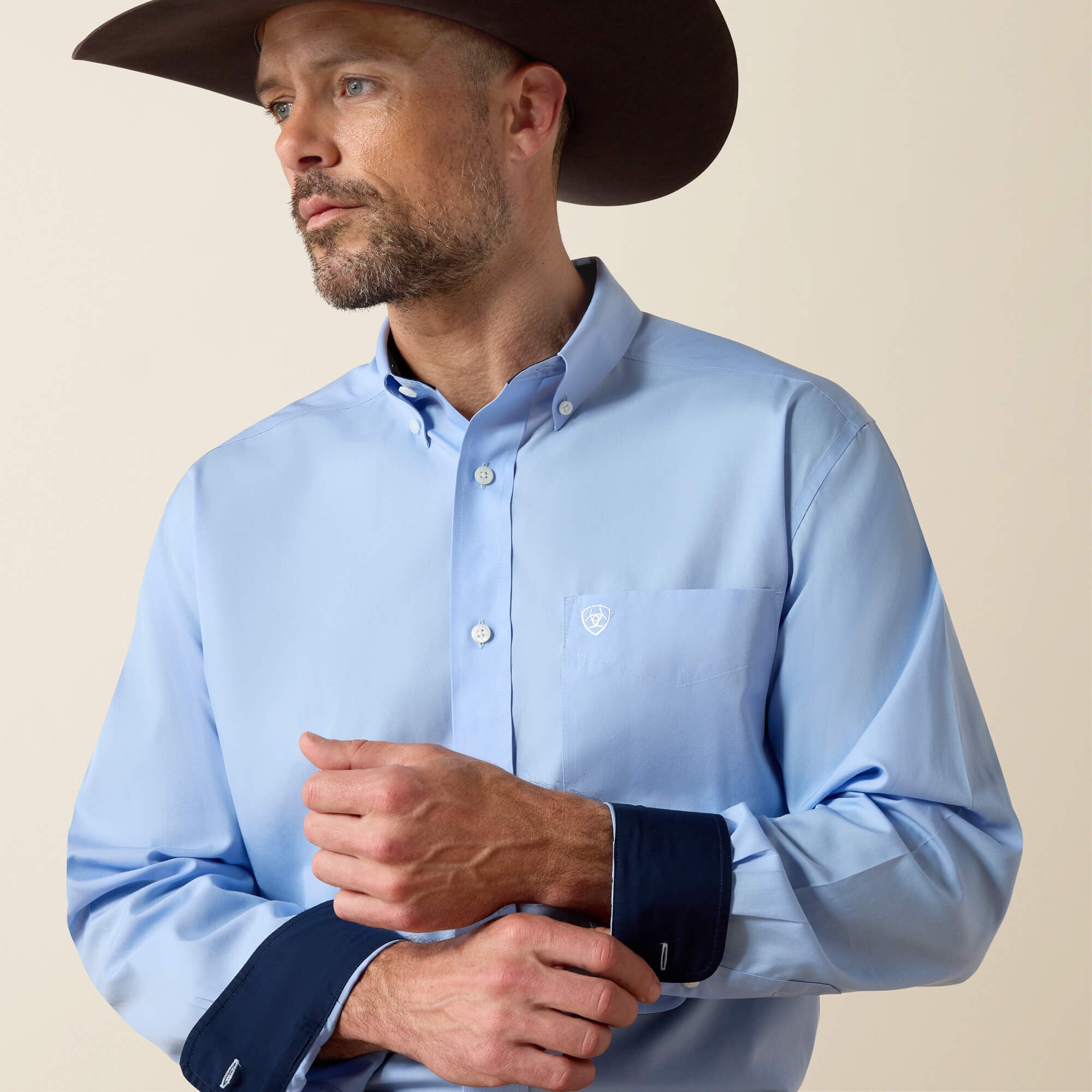 Ariat Wrinkle Free Solid Classic Fit Shirt Discount
