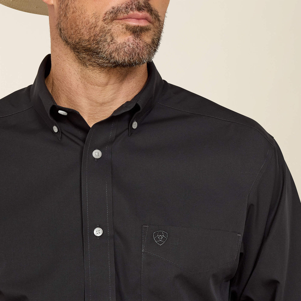 Ariat Wrinkle Free Solid Classic Fit Shirt Outlet