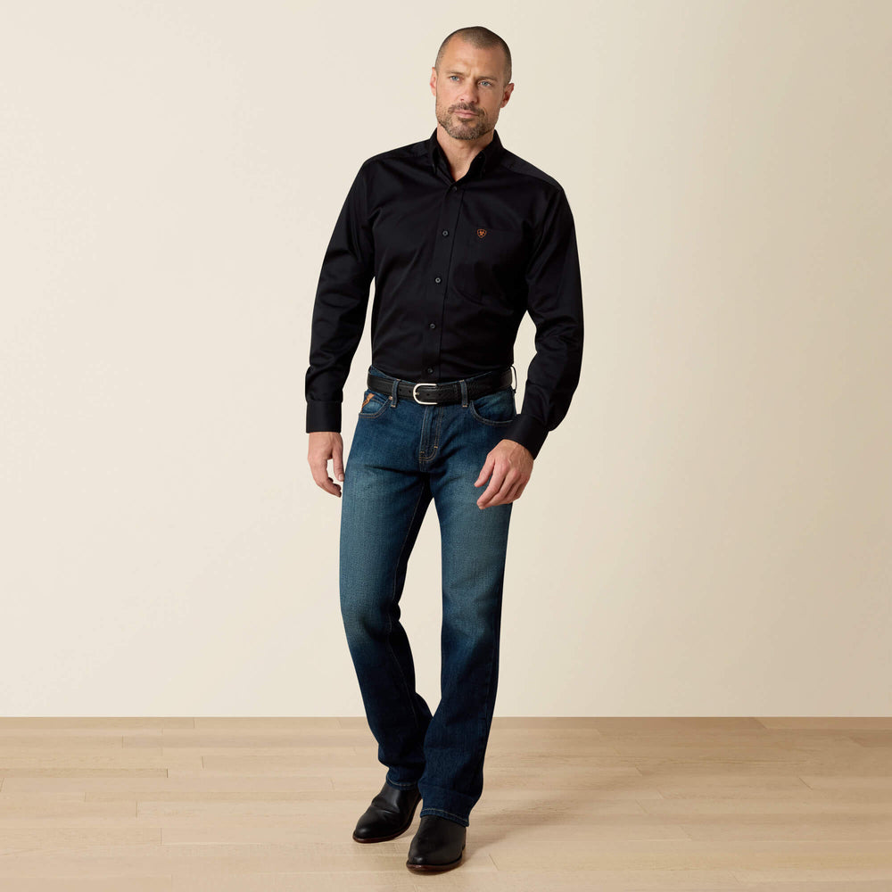 Ariat Solid Twill Fitted Shirt On Sale
