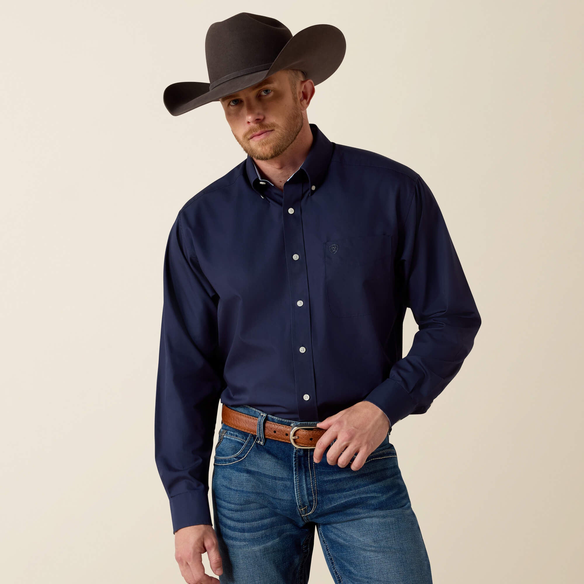 Ariat Wrinkle Free Solid Classic Fit Shirt Online