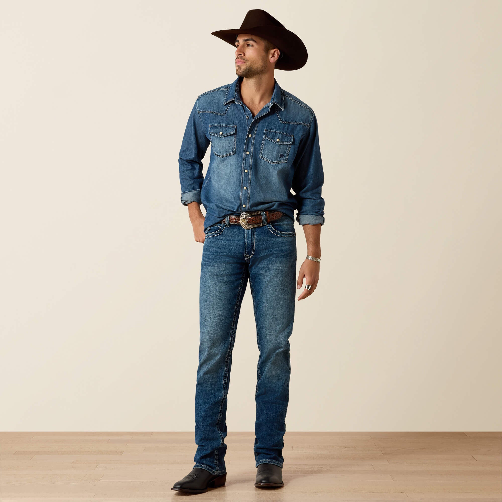 Ariat Denim Retro Fit Shirt Outlet