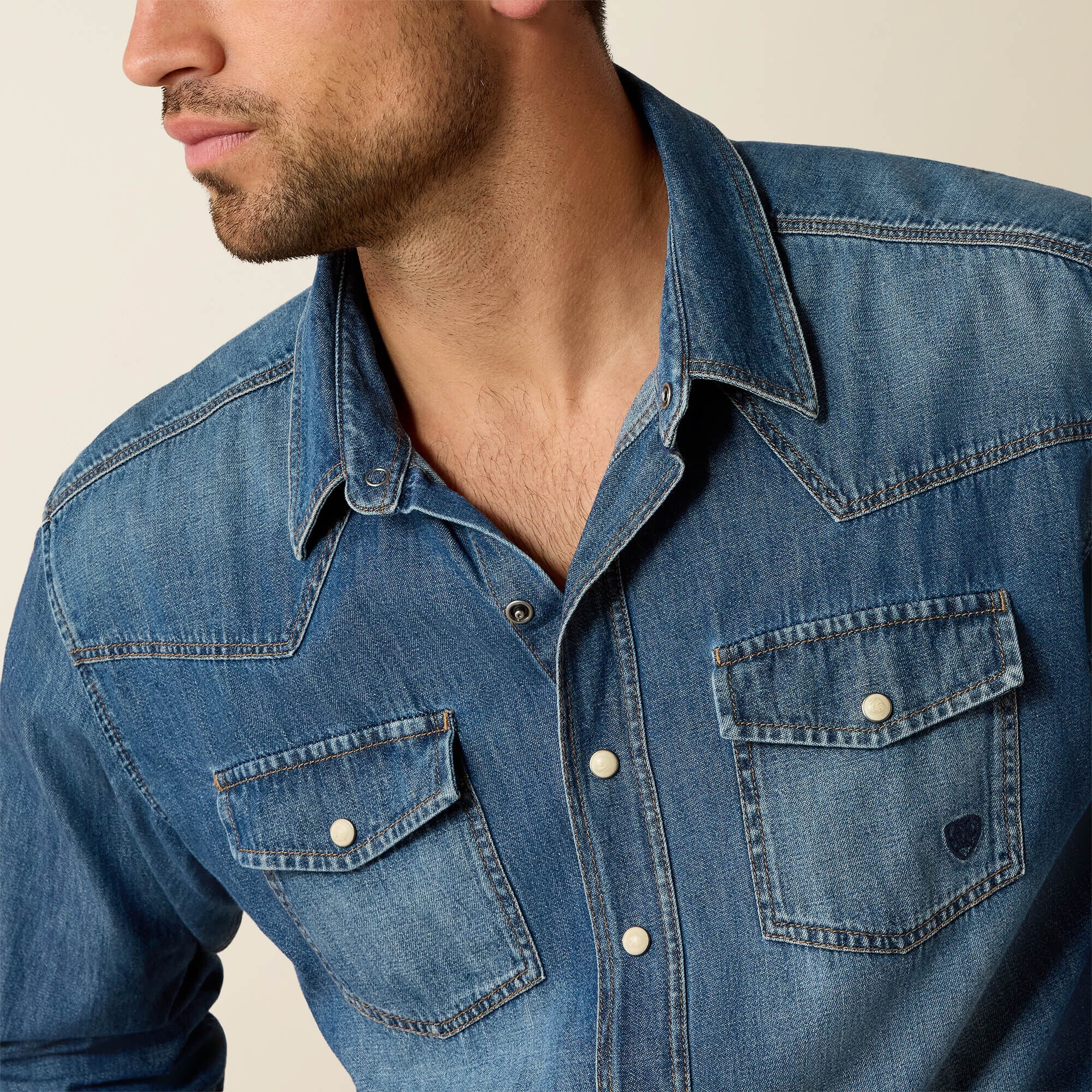 Ariat Denim Retro Fit Shirt Outlet