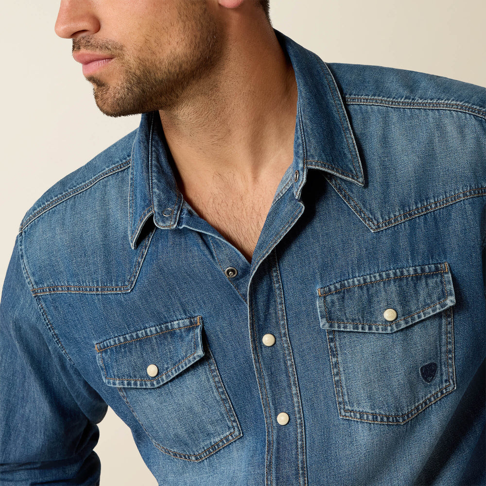 Ariat Denim Retro Fit Shirt Outlet