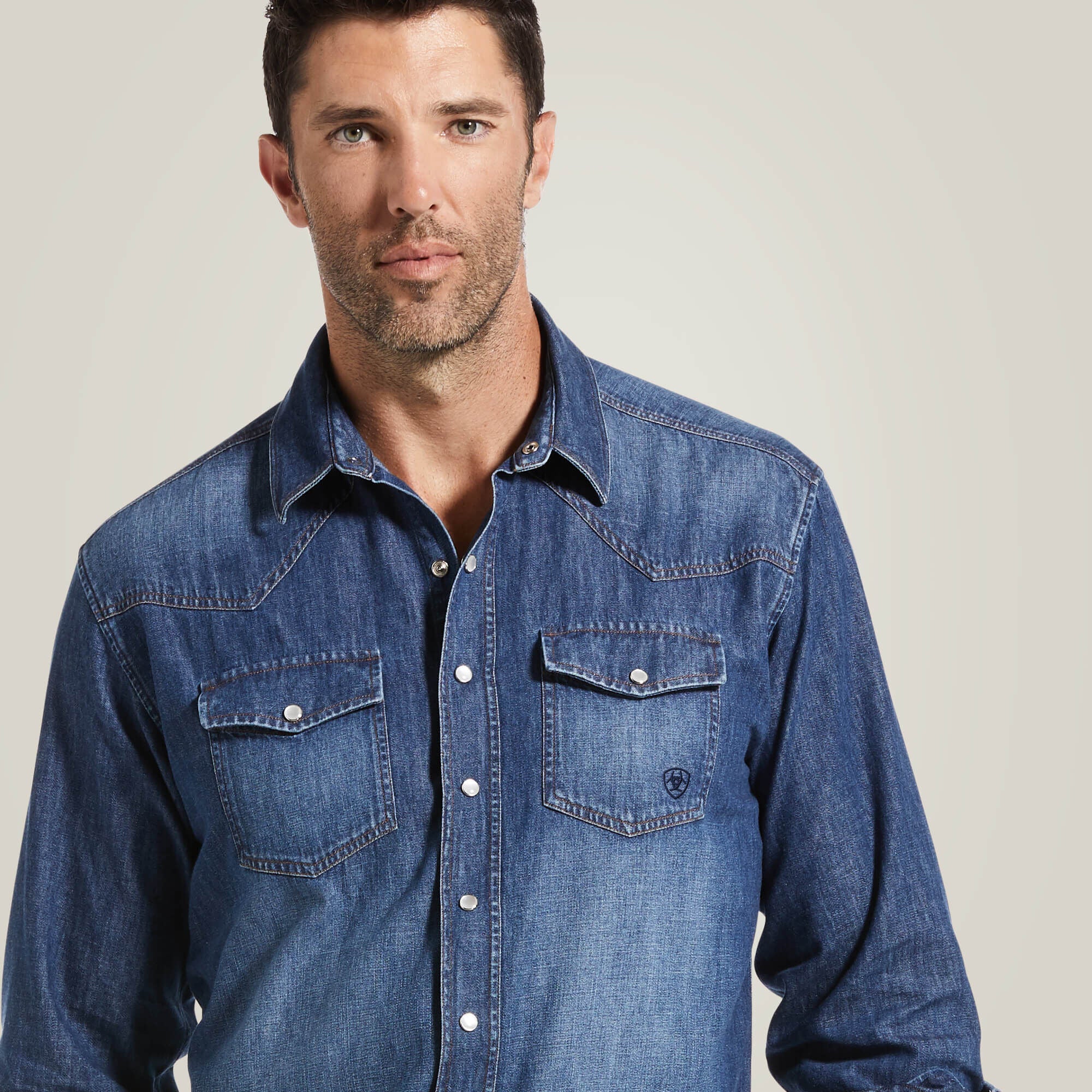 Ariat Denim Retro Fit Shirt Outlet