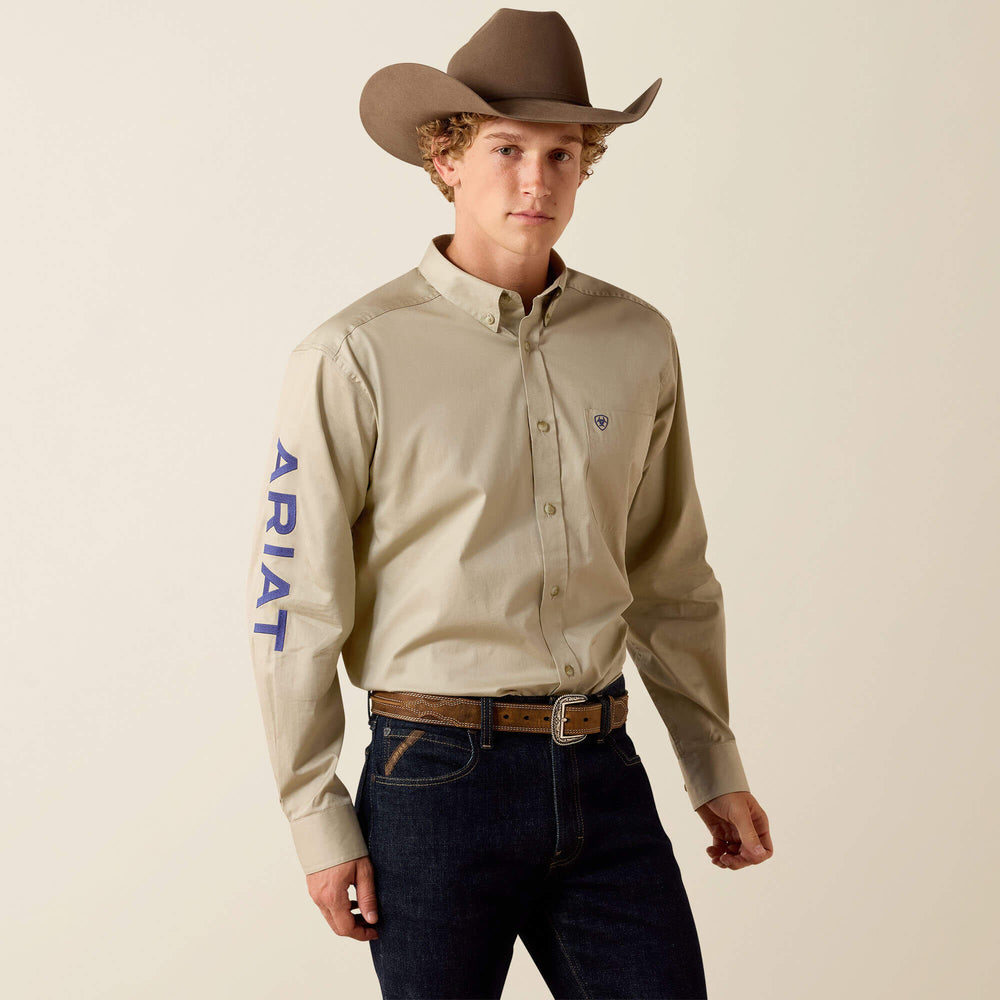 Ariat Team Logo Lightweight Twill Classic Fit Shirt On Sale