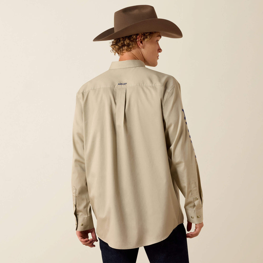 Ariat Team Logo Lightweight Twill Classic Fit Shirt On Sale