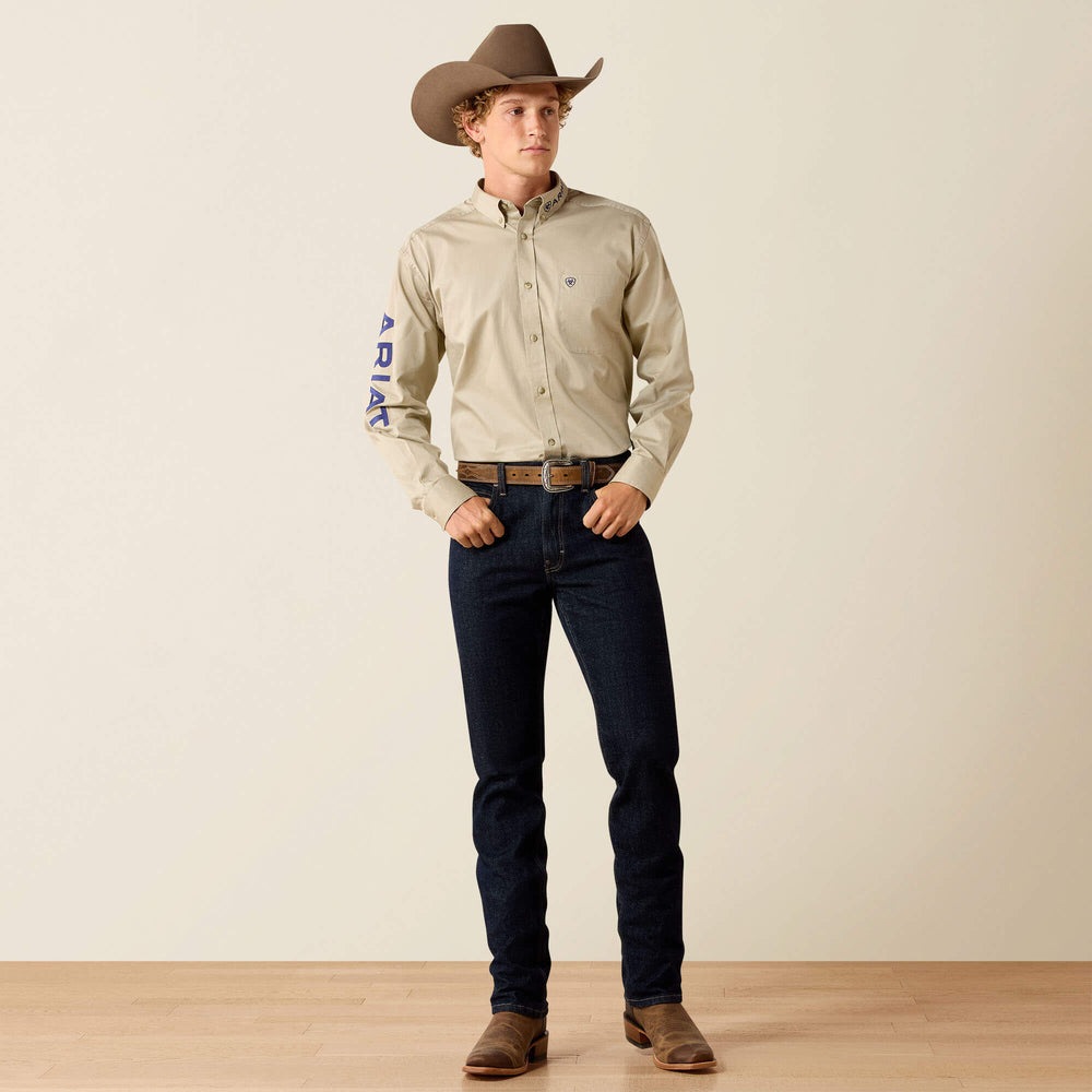 Ariat Team Logo Lightweight Twill Classic Fit Shirt On Sale