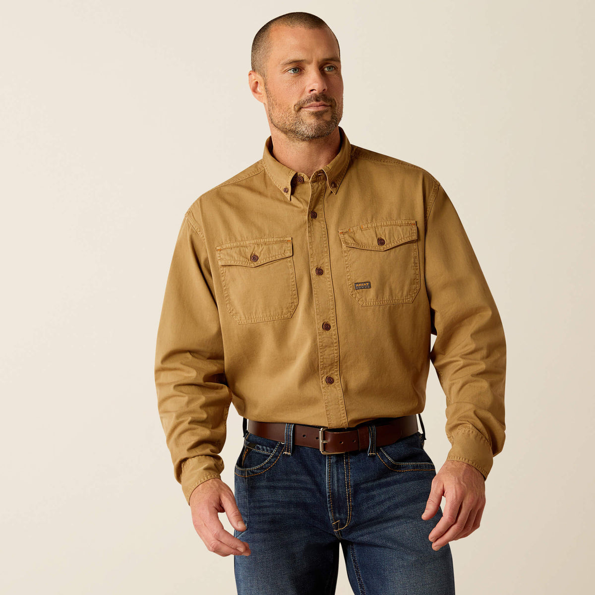 Ariat Rebar Washed Twill Work Shirt Outlet