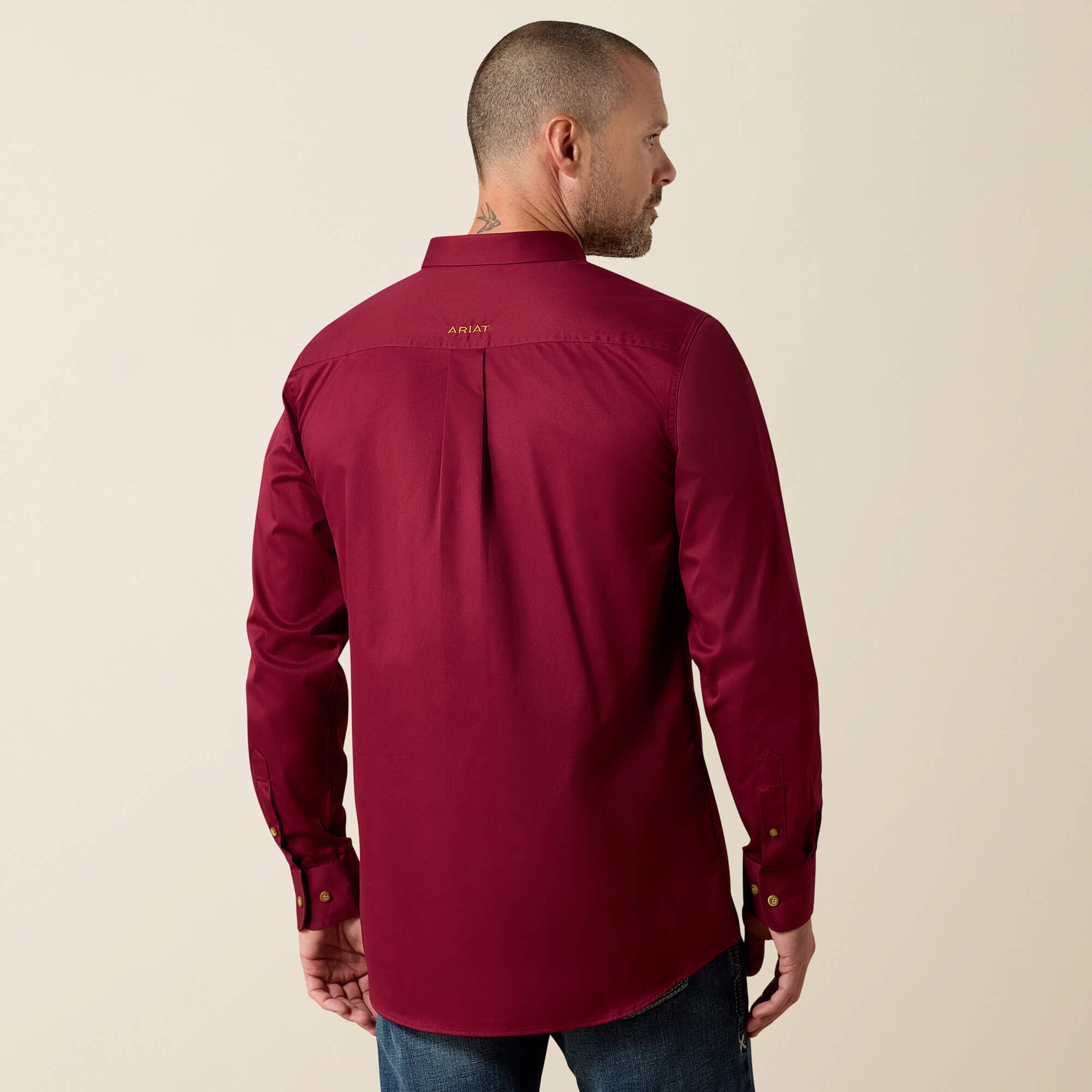 Ariat Solid Twill Fitted Shirt On Sale