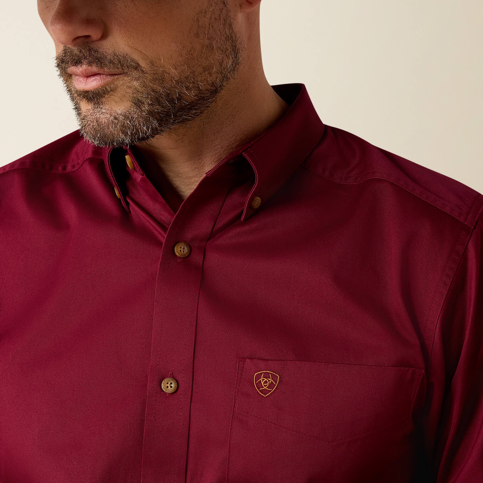 Ariat Solid Twill Fitted Shirt On Sale