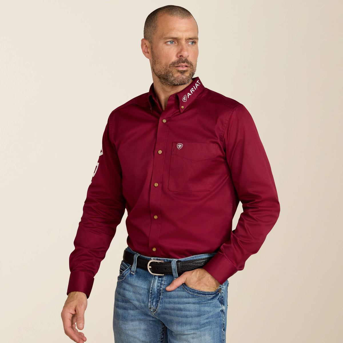 Ariat Team Logo Twill Fitted Shirt Sale