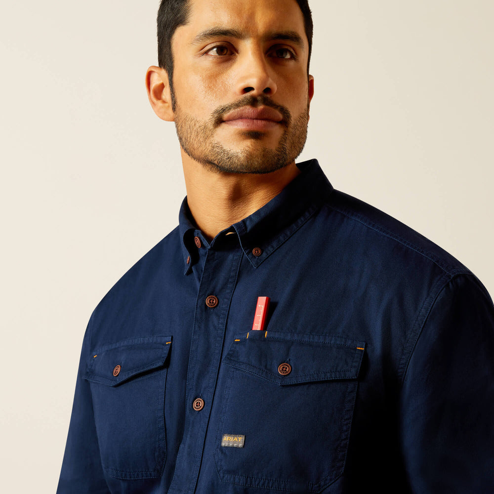 Ariat Rebar Washed Twill Work Shirt For Sale